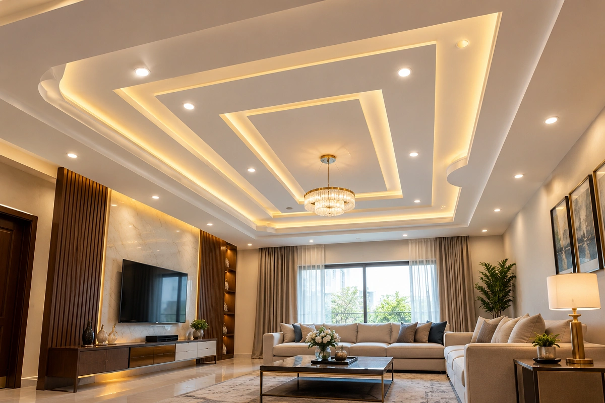 POP ceiling interior design by Royal Ceilings