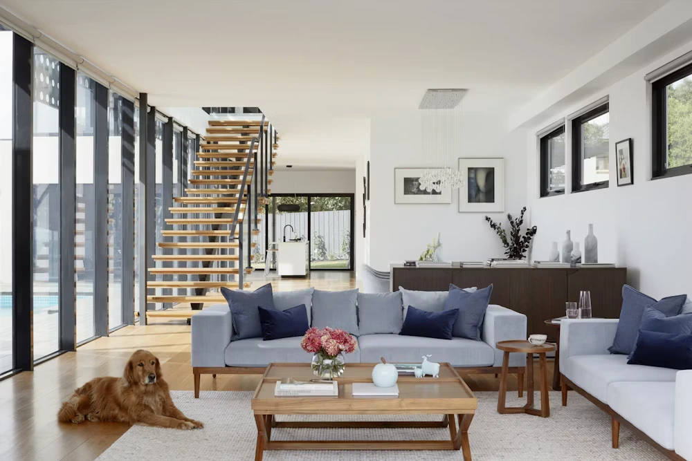 Elegant contemporary interior ceiling